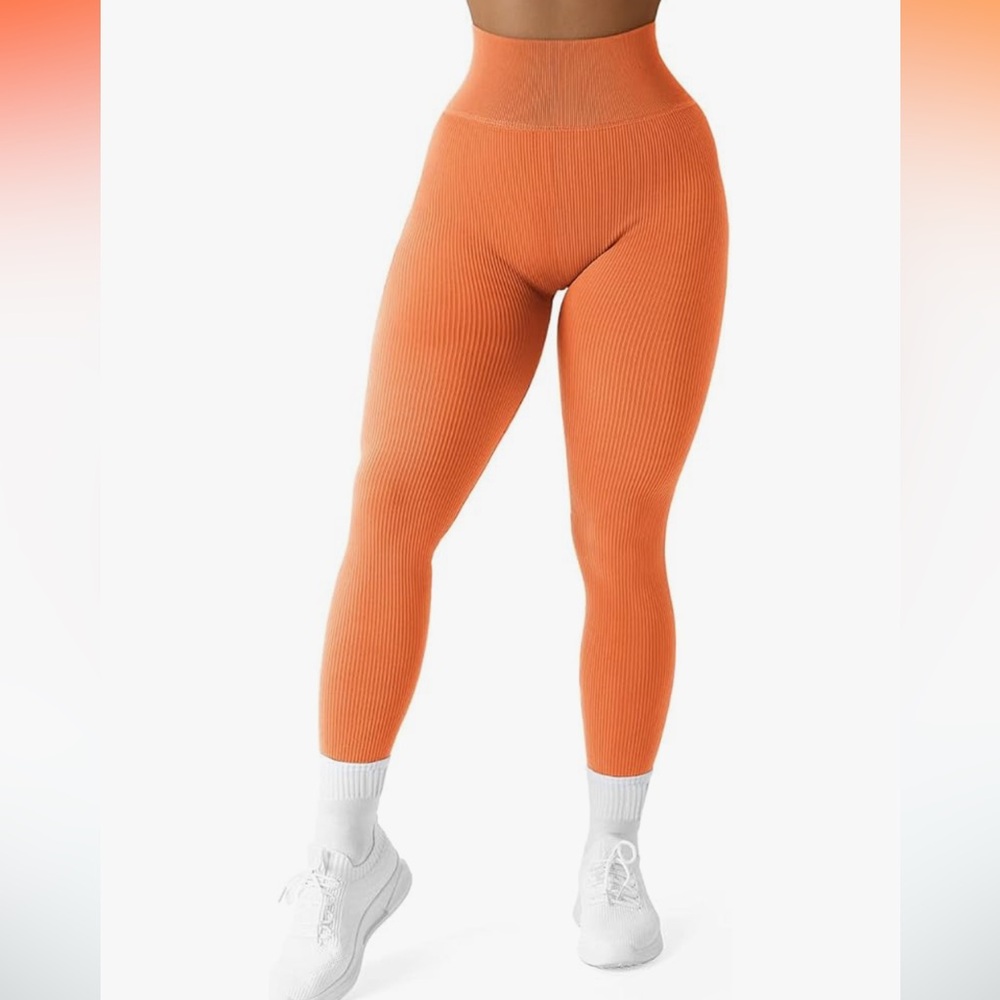 ribbed squat proof yoga/workout leggings